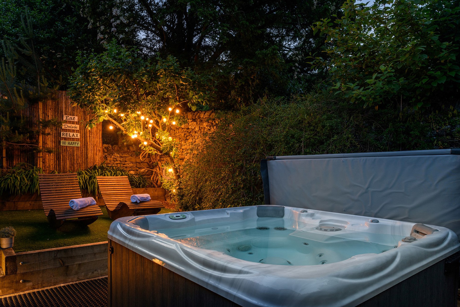 Background image - Hot Tub Evening